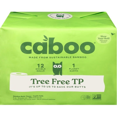 Caboo Bath Tissue Bamboo 4/12 CT [UNFI #3060159] T