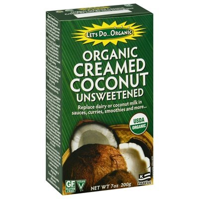 Lets Do Organic Creamed Coconut Unsweetened 6/7 OZ [UNFI #155002] [ebt]
