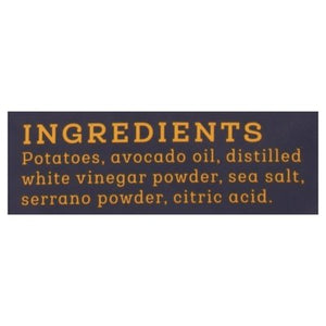 Siete Potato Chips Hint Of Serrano Sea Salt & Vinegar Kettle Cooked 6/5.5 OZ [UNFI #2677268] [ebt]