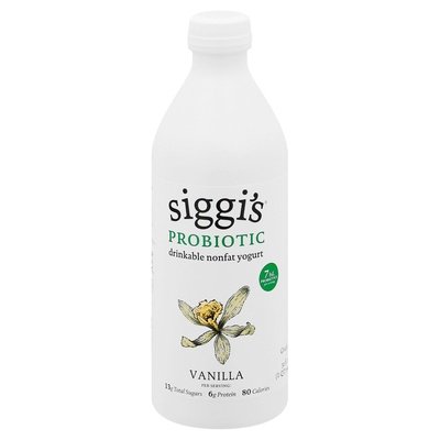 Siggis Drinkable Yogurt Vanilla Nonfat Probiotic 6/32 OZ [UNFI #1208040] [ebt] T