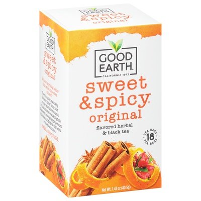 Good Earth Herbal & Black Tea Original Tea Bags 6/18 CT [UNFI #1351378] [ebt]