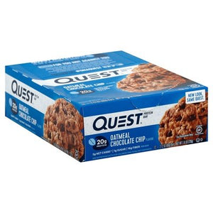 Quest Protein Bar Oatmeal Chocolate Chip Flavor 12/2.12 OZ [UNFI #1993328] [ebt]