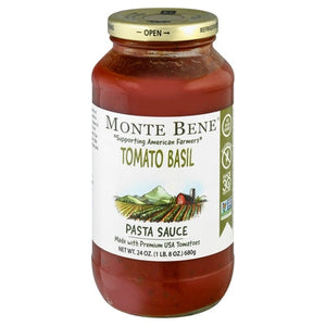 Monte Bene Pasta Sauce Tomato Basil 6/24 OZ [UNFI #1802701] [ebt]