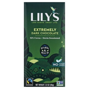 Lilys Chocolate Extremely Dark 85% Cocoa 12/2.8 OZ [UNFI #2279537] [ebt] T