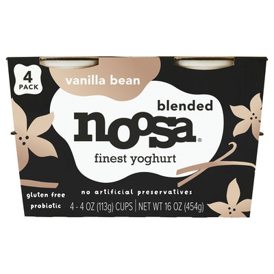 Noosa Yoghurt Finest Blended Vanilla Bean 6/4/4 oz [UNFI #1791896 ] [ebt]