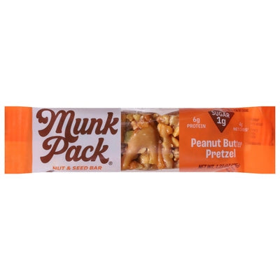 Munk Pack Nut & Seed Bar Peanut Butter Pretzel 12/1.23 OZ [UNFI #2935740] [ebt]