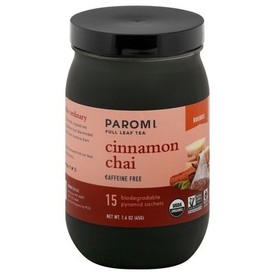 Paromi Tea Rooibos Cinnamon Chai Caffeine Free Pyramid Sachets 6/15 BAG [UNFI #1641562] [ebt]