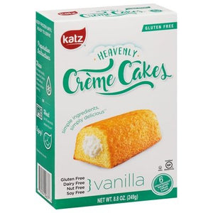 Katz Gluten Free Creme Cakes Gluten Free Vanilla Heavenly 6/8.8 OZ [UNFI #2250520] [ebt]