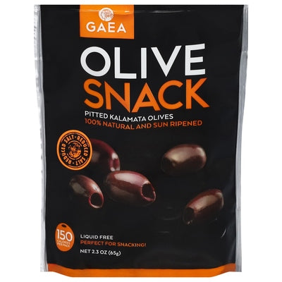 Gaea Olive Snack Pitted Kalamata Olives 8/2.3 OZ [UNFI #1731777] [ebt]