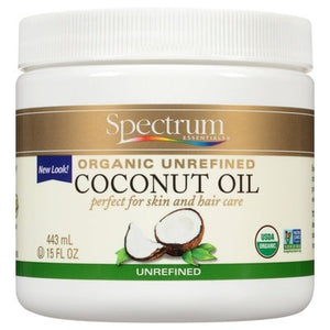 Spectrum Essentials Coconut Oil Organic Unrefined 1/15 OZ [UNFI #585851] T