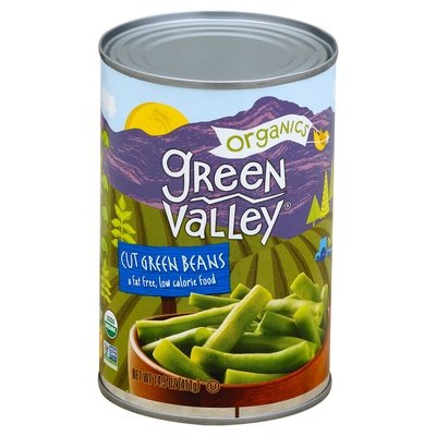 Green Valley Organics Green Beans Cut 12/14.5 OZ [UNFI #2481695] [ebt]
