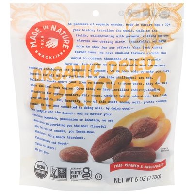 Made In Nature Apricots Organic Dried 6/6 OZ [UNFI #2207223] [ebt]