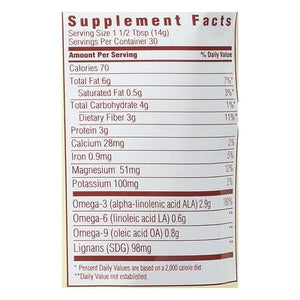 Spectrum Essentials Organic Whole Premium Flaxseed Dietary Supplement 1/15 OZ [UNFI #585836] [ebt]
