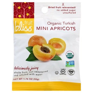 Fruit Bliss Apricot Organic Turkish Mini 12/1.76 OZ [UNFI #1569219] [ebt]