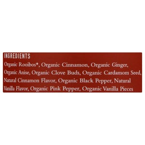 Paromi Tea Rooibos Cinnamon Chai Caffeine Free Pyramid Sachets 6/15 BAG [UNFI #1641562] [ebt]