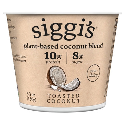 Siggis Coconut Blend Plant-Based Non-Dairy Toasted Coconut 12/5.3 oz [UNFI #2941466 ] [ebt]