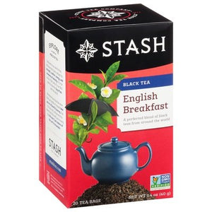 Stash Tea Black Tea English Breakfast Tea Bags 6/20 BAG [UNFI #504936] [ebt]