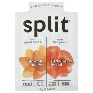 Split Nutrition Butter & Spread Almond/Strawberry 10/1.34 OZ [UNFI #2395622] [ebt]