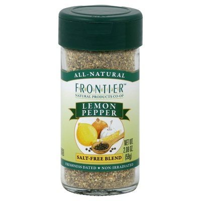 Frontier Nat Prod Co-Op Lemon Pepper Salt-Free Blend 1/2.08 OZ [UNFI #335885] [ebt]
