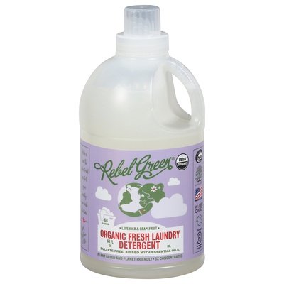 Rebel Green Detergent Organic Fresh Laundry Lavender & Grapefruit 4/64 OZ [UNFI #1863281] T