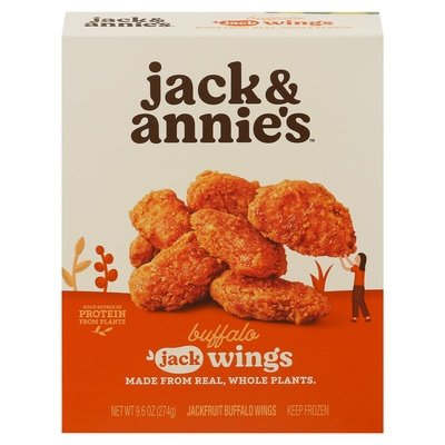 Jack & Annies Jackfruit Wings Buffalo 8/9.1 OZ [UNFI #2972628] [ebt]