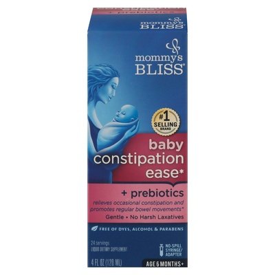 Mommys Bliss Constipation Ease +Prebiotics Baby Liquid 1/4 OZ [UNFI #1718493] T