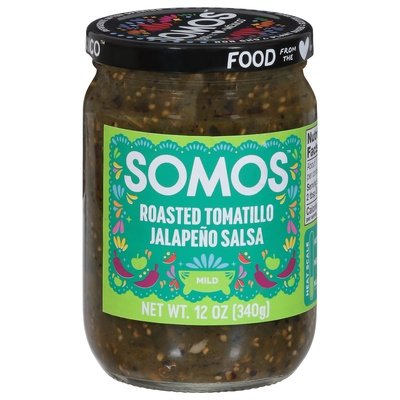 Somos Jalapeno Salsa Roasted Tomatillo Mild 6/12 OZ [UNFI #2836153] [ebt]