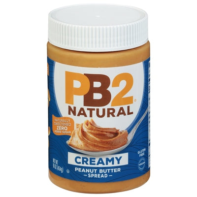 Pb2 Peanut Butter Spread Zero Added Sugar Creamy Natural 6/16 oz [UNFI #3043411 ] [ebt]