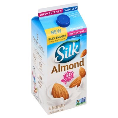 Silk Almond Milk Unsweetened Vanilla 6/64 OZ [UNFI #1140573] [ebt] T