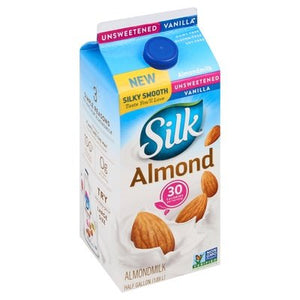 Silk Almond Milk Unsweetened Vanilla 6/64 OZ [UNFI #1140573] [ebt] T