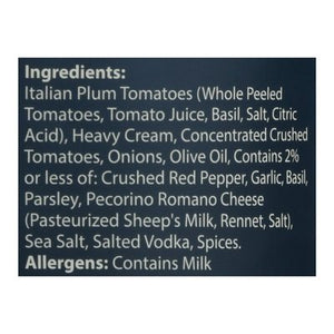 La Famiglia Delgrosso Pasta Sauce Ultra-Premium Vodka Celebration 6/26.0 OZ [UNFI #518035] [ebt]
