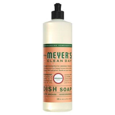 Mrs Meyers Clean Day Dish Soap Geranium Scent 6/16 OZ [UNFI #765248] T