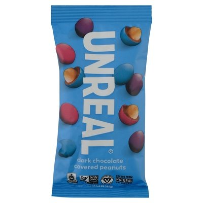 Unreal Covered Peanuts Dark Chocolate 12/1.5 OZ [UNFI #2362168] [ebt] T