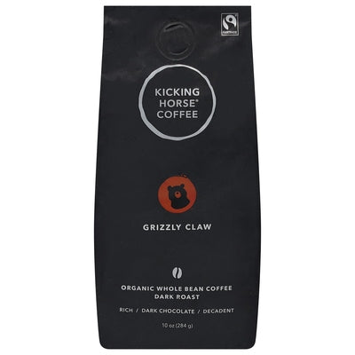 Kicking Horse Coffee Organic Whole Bean Dark Roast Grizzly Claw 6/10 OZ [UNFI #1263193] [ebt]