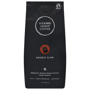 Kicking Horse Coffee Organic Whole Bean Dark Roast Grizzly Claw 6/10 OZ [UNFI #1263193] [ebt]