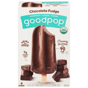 Goodpop Pops Chocolate Fudge 8/4/2.5 OZ [UNFI #2392330] [ebt]