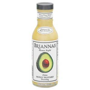 Briannas Dressing Dijon Honey Mustard Home Style 6/12 OZ [UNFI #411579] [ebt]