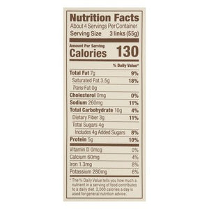 Jack & Annies Jackfruit Sausage Links Vegan Maple Breakfast 8/7.2 OZ [UNFI #2972701] [ebt]