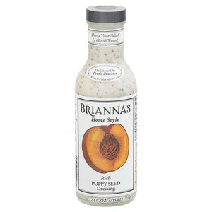 Briannas Dressing Poppy Seed Rich Home Style 6/12 OZ [UNFI #411405] [ebt]