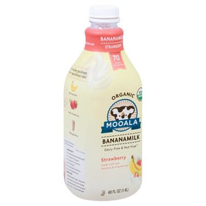 Mooala Bananamilk Organic Strawberry 6/48 OZ [UNFI #2270296] [ebt] T