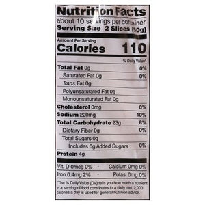 Rudis Rocky Mountain Bakery Bread Organic Rocky Mountain Sourdough Thin Sliced 8/18 OZ [UNFI #2686657] [ebt]