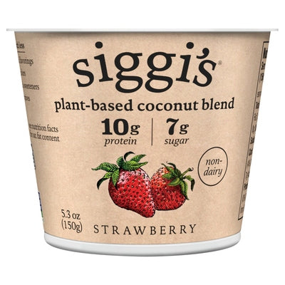 Siggis Coconut Blend Plant-Based Non-Dairy Strawberry 12/5.3 oz [UNFI #2941433 ] [ebt]