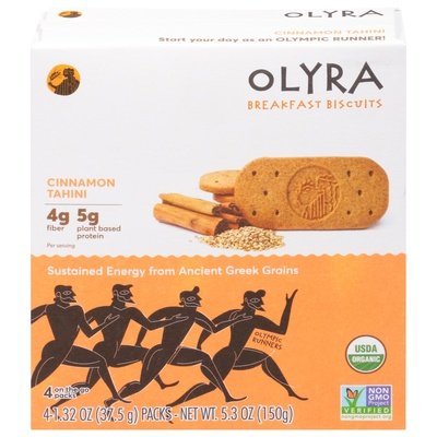 Olyra Breakfast Biscuits Cinnamon Tahini 6/5.3 OZ [UNFI #2387330] [ebt]