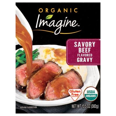 Imagine Foods Gravy Organic Savory Beef Flavored 12/13.5 OZ [UNFI #1700053] [ebt]