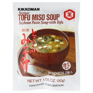 Kikkoman Instant Soup Soybean Paste With Tofu Tofu Miso 12/1.05 OZ [UNFI #3053493] [ebt]