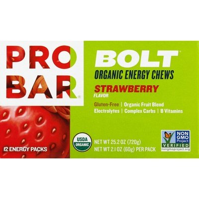 Probar Pro Bar Bolt Energy Chews Straw  12/2.1 OZ [UNFI #1232164] [ebt]