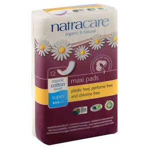 Natracare Pads Maxi Super 1/12 CT [UNFI #810663] T