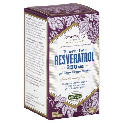 Reserveage Nutrition Resveratrol 250 Mg Veggie Capsules 1/60 VCAP [UNFI #2299089] T