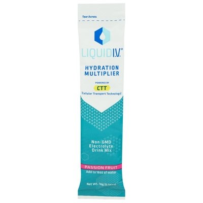 Liquid I V  Electrolyte Drink Mix Passion Fruit 8/.56 OZ [UNFI #2517092] [ebt]