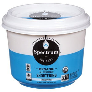 Spectrum Naturals Shortening Organic All-Vegetable 12/24 OZ [UNFI #686386] [ebt]